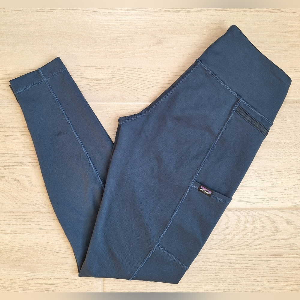 Patagonia Pack Out Tight Slim Fit Athletic Pants Women's - Size XS Blue Pockets